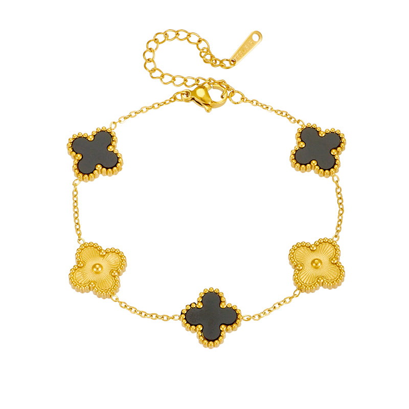 BRANSOLETKA TINA BLACK GOLD