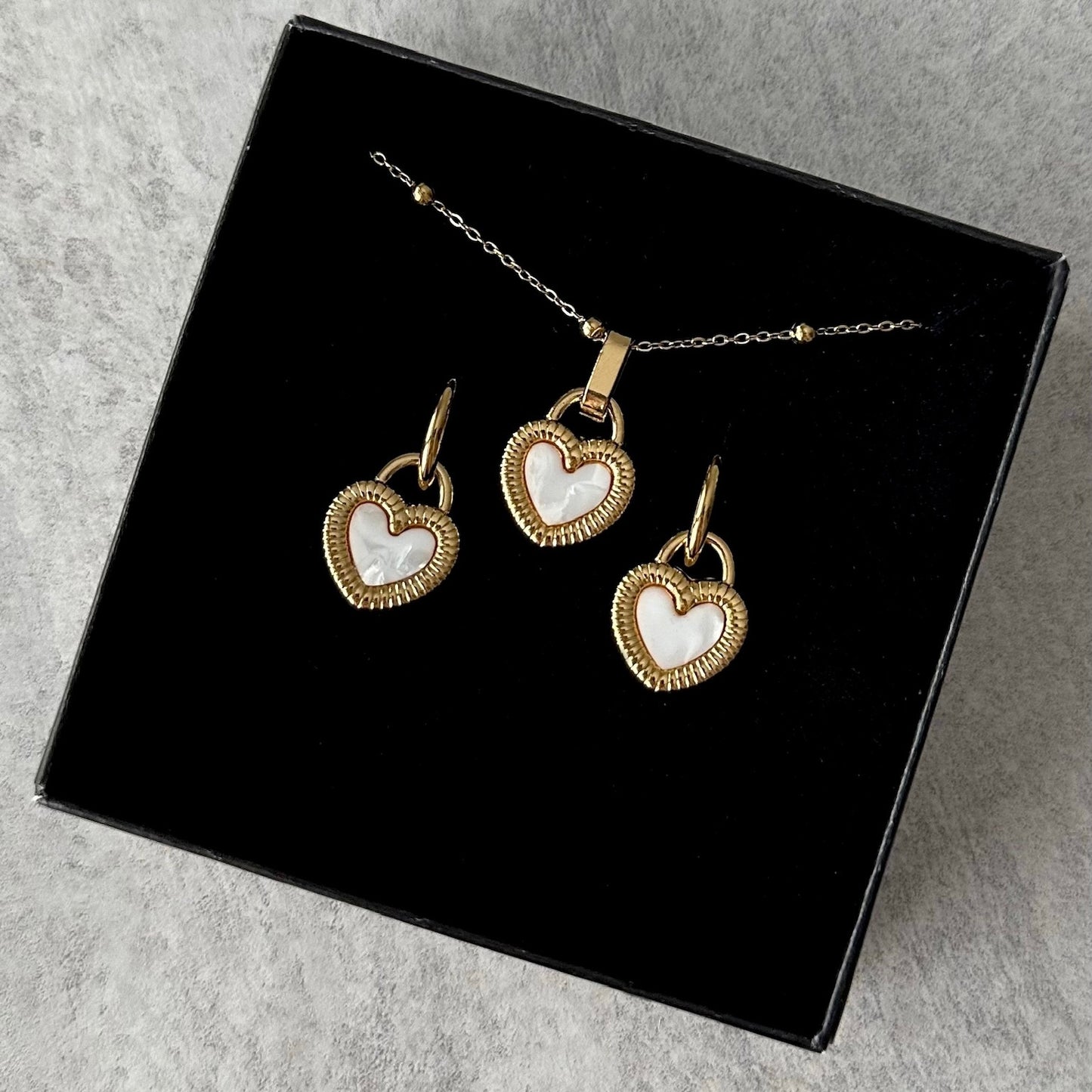 ZESTAW PEARL HEART