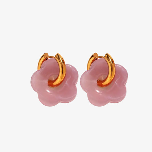 KOLCZYKI PINKY 🌸