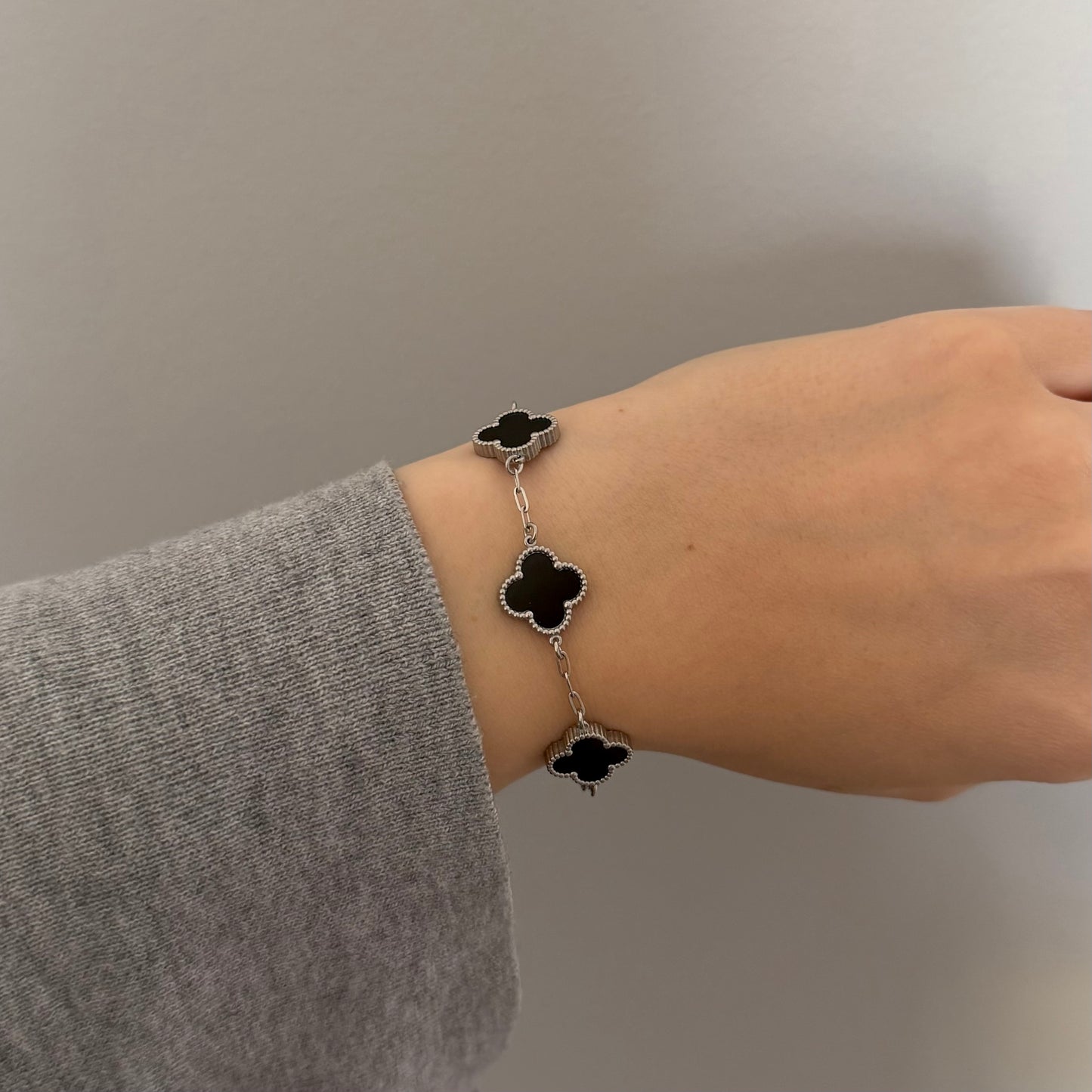 BRANSOLETKA TINA silver midi